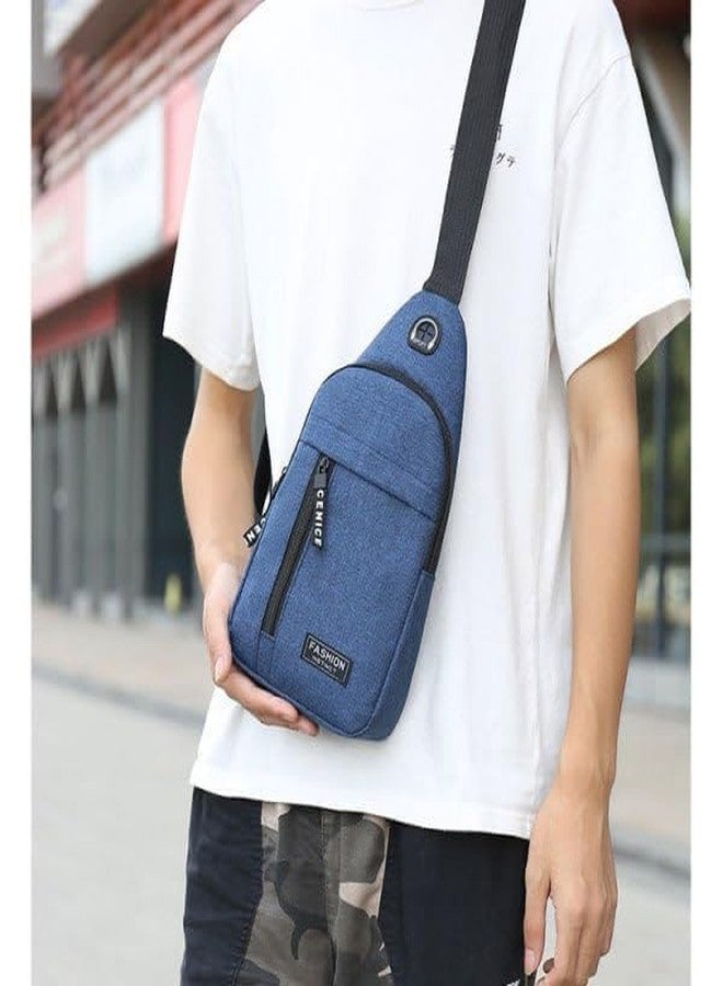 Menrexa Picnic Crossbody Bag - Lightweight Adjustable Travel Sling Bag for Men & Women, Water-Resistant Multi-Pocket Casual Shoulder Bag with Headphone Port, Anti-Theft Outdoor Organizer - Image 5